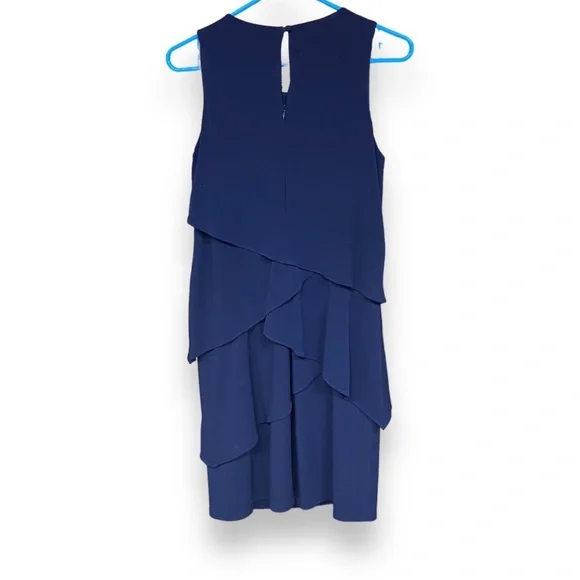 Laundry by Shelli Segal Sleeveless Tiered Layered Embellished Necklace Dress 4 - Picture 5 of 6